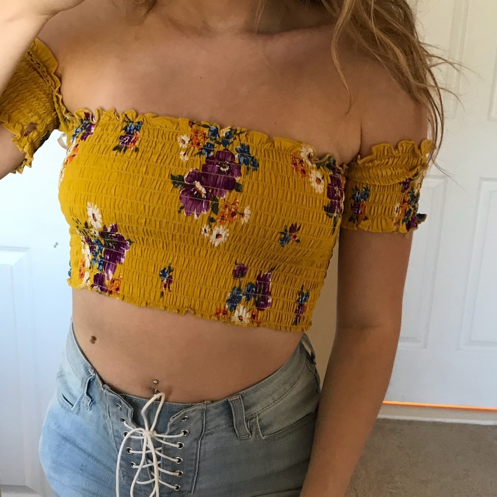 Floral crop top